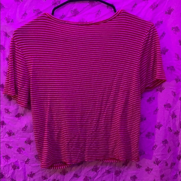 red and white striped tee - Picture 2 of 2